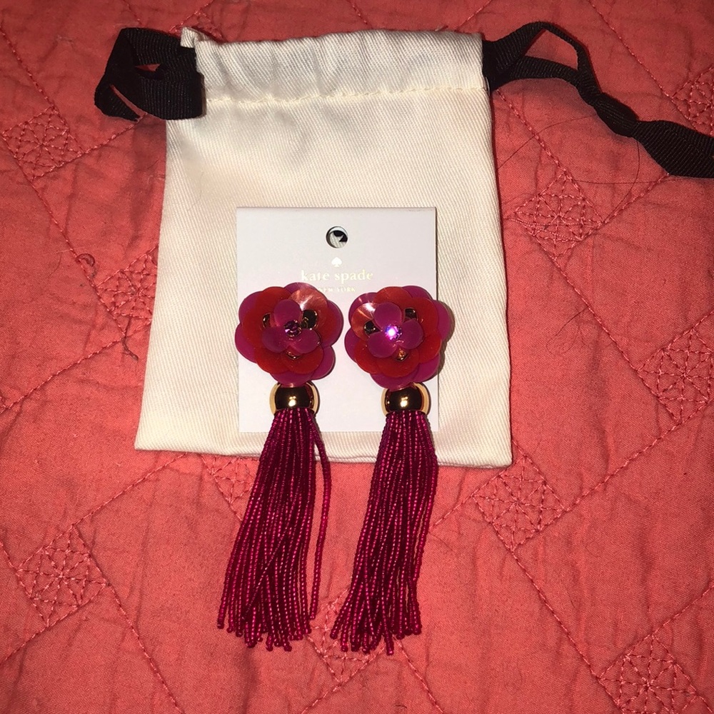 Kate Spade ♠️ Rosy posies dangle earrings
